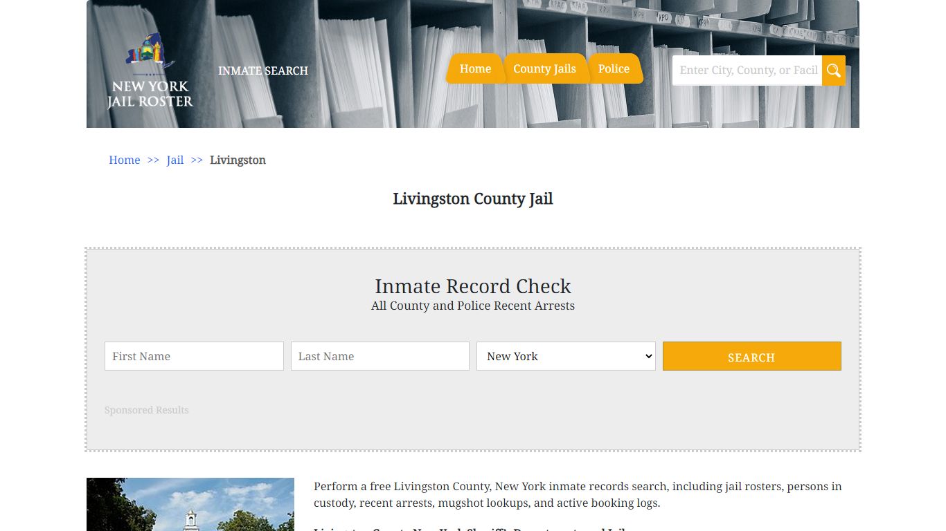 Livingston County Jail - Jail Roster Search